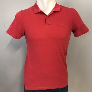 Jack & Jones Red Polo Shirt Medium Golf
